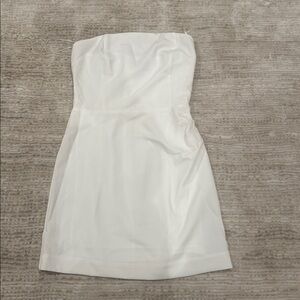 Vici White Strapless Mini Dress